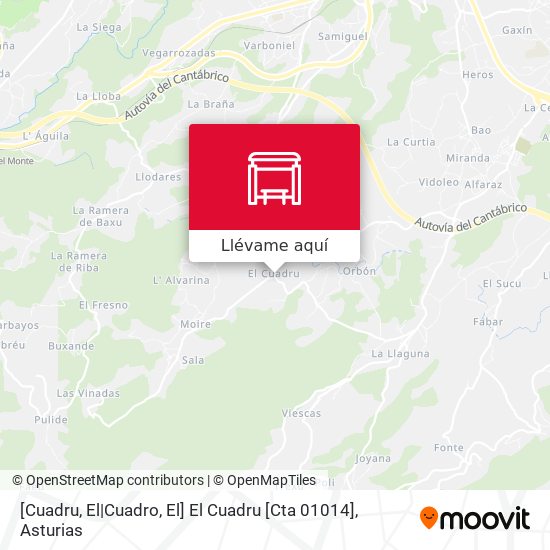 Mapa [Cuadru, El|Cuadro, El]  El Cuadru [Cta 01014]