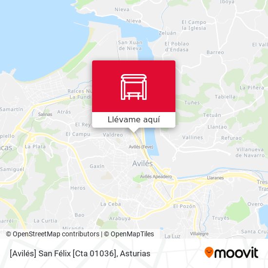 Mapa [Avilés]  San Félix [Cta 01036]