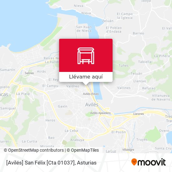 Mapa [Avilés]  San Félix [Cta 01037]