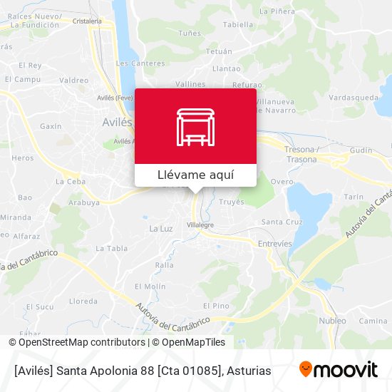Mapa [Avilés]  Santa Apolonia 88 [Cta 01085]