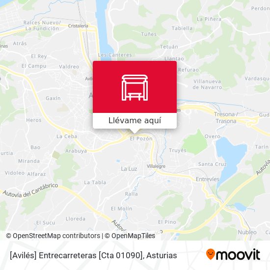Mapa [Avilés]  Entrecarreteras [Cta 01090]