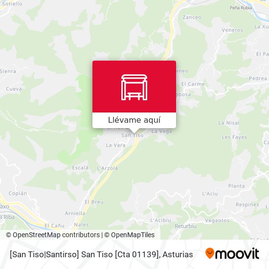 Mapa [San Tiso|Santirso]  San Tiso [Cta 01139]