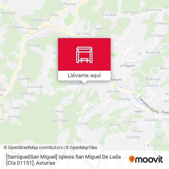 Mapa [Samiguel|San Miguel]  Iglesia San Miguel De Lada [Cta 01151]