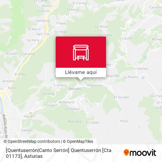 Mapa [Quentuserrón|Canto Serrón]  Quentuserrón [Cta 01173]