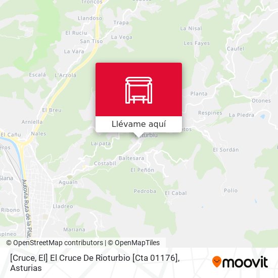 Mapa [Cruce, El]  El Cruce De Rioturbio [Cta 01176]