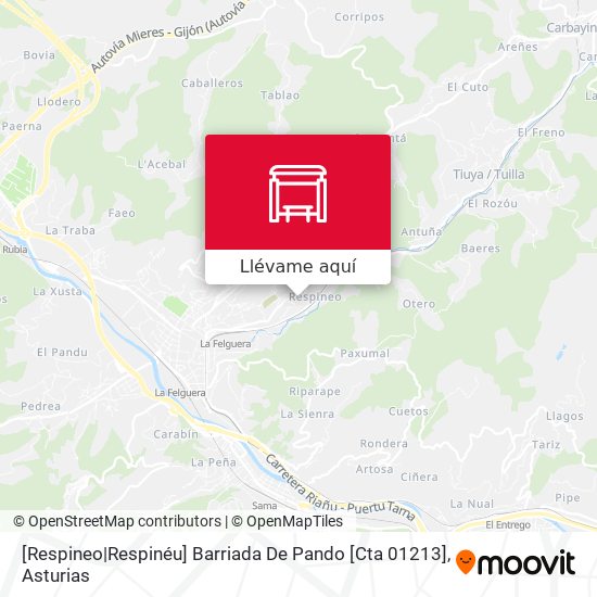 Mapa [Respineo|Respinéu]  Barriada De Pando [Cta 01213]