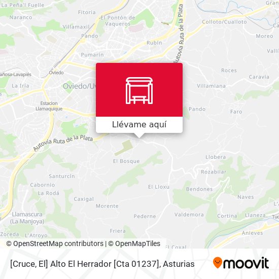 Mapa [Cruce, El]  Alto El Herrador [Cta 01237]