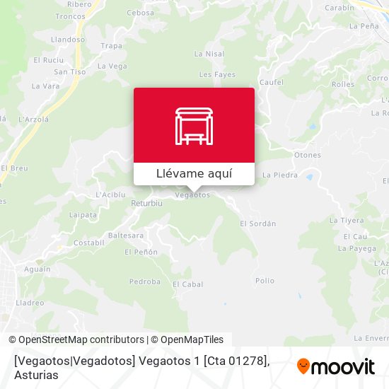 Mapa [Vegaotos|Vegadotos]  Vegaotos 1 [Cta 01278]