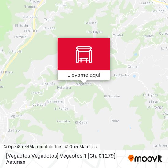 Mapa [Vegaotos|Vegadotos]  Vegaotos 1 [Cta 01279]