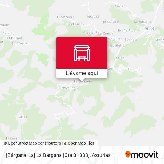 Mapa [Bárgana, La]  La Bárgana [Cta 01333]