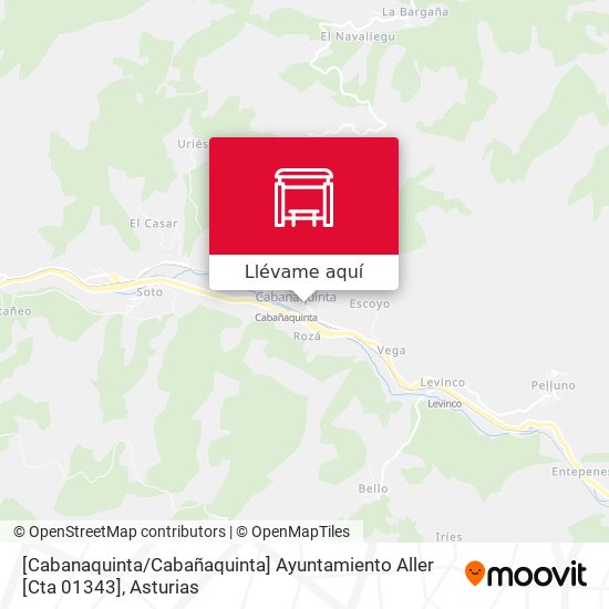Mapa [Cabanaquinta / Cabañaquinta]  Ayuntamiento Aller [Cta 01343]