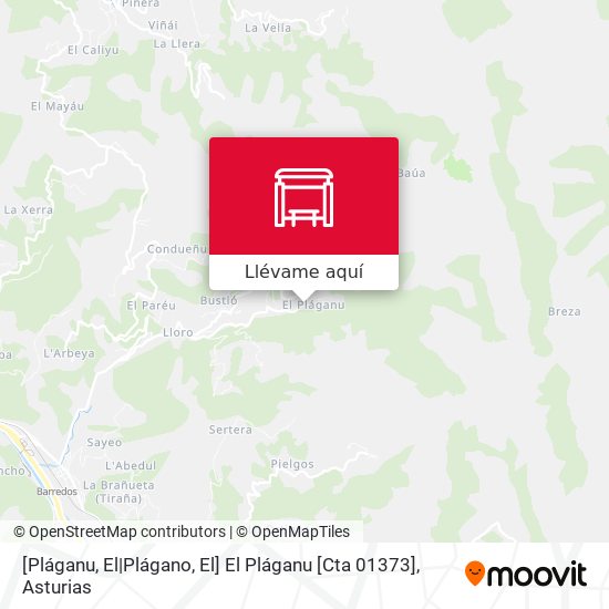 Mapa [Pláganu, El|Plágano, El]  El Pláganu [Cta 01373]