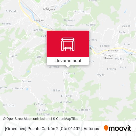 Mapa [Omedines]  Puente Carbón 2 [Cta 01402]