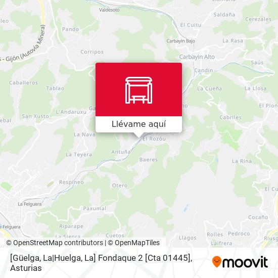 Mapa [Güelga, La|Huelga, La]  Fondaque 2 [Cta 01445]