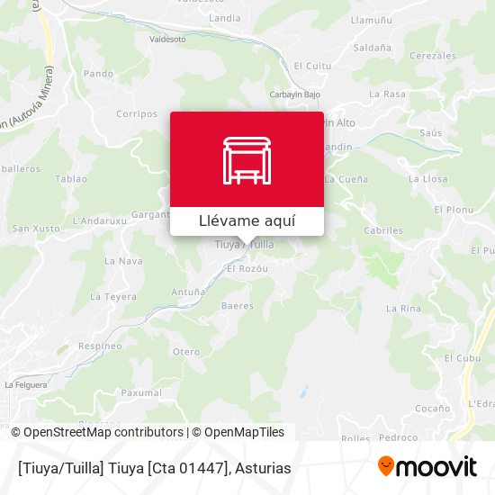 Mapa [Tiuya / Tuilla]  Tiuya [Cta 01447]