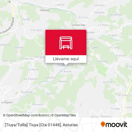 Mapa [Tiuya / Tuilla]  Tiuya [Cta 01448]