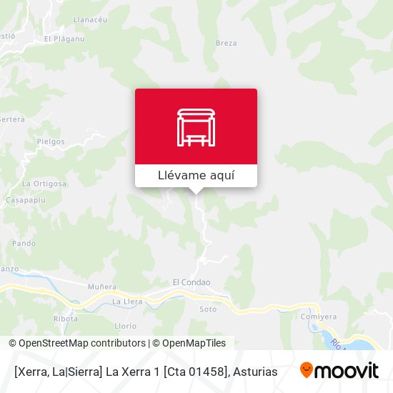 Mapa [Xerra, La|Sierra]  La Xerra 1 [Cta 01458]