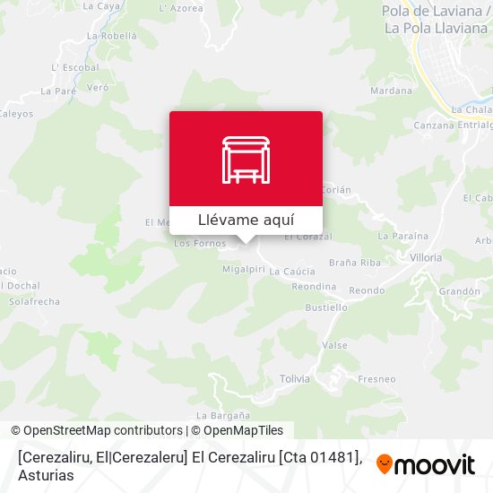 Mapa [Cerezaliru, El|Cerezaleru]  El Cerezaliru [Cta 01481]