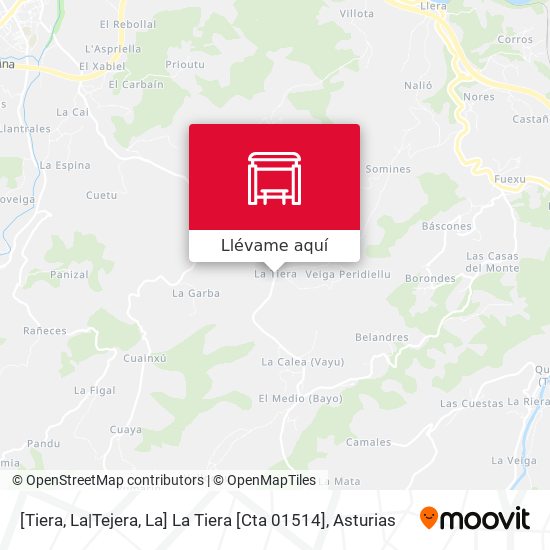 Mapa [Tiera, La|Tejera, La]  La Tiera [Cta 01514]