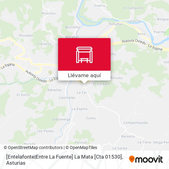 Mapa [Entelafonte|Entre La Fuente]  La Mata [Cta 01530]