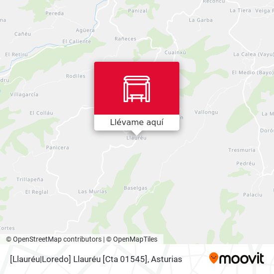 Mapa [Llauréu|Loredo]  Llauréu [Cta 01545]