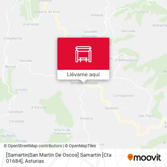 Mapa [Samartín|San Martín De Oscos]  Samartín [Cta 01684]