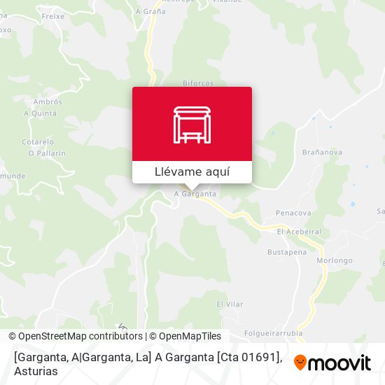 Mapa [Garganta, A|Garganta, La]  A Garganta [Cta 01691]
