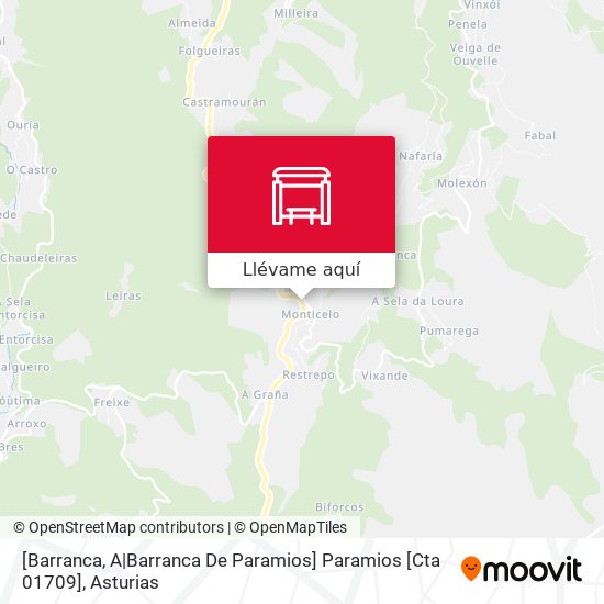Mapa [Barranca, A|Barranca De Paramios]  Paramios [Cta 01709]