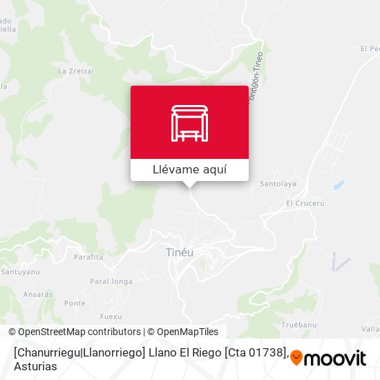 Mapa [Chanurriegu|Llanorriego]  Llano El Riego [Cta 01738]