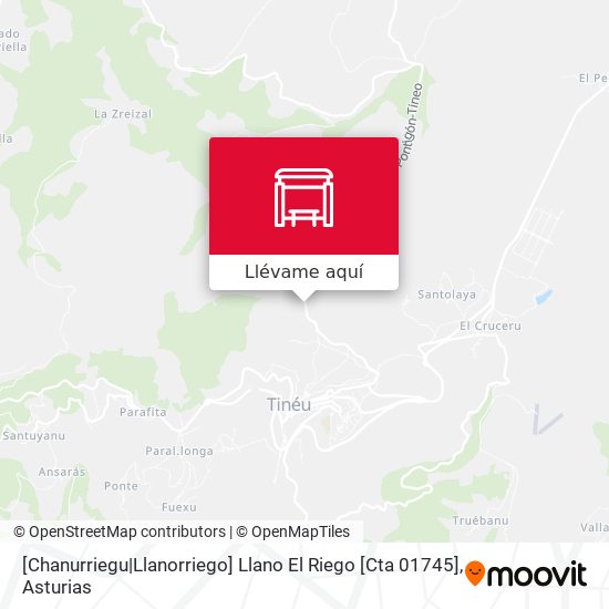 Mapa [Chanurriegu|Llanorriego]  Llano El Riego [Cta 01745]