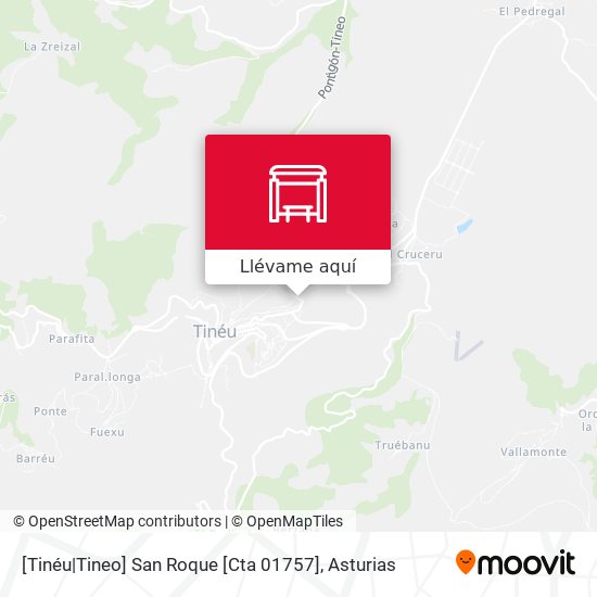 Mapa [Tinéu|Tineo]  San Roque [Cta 01757]