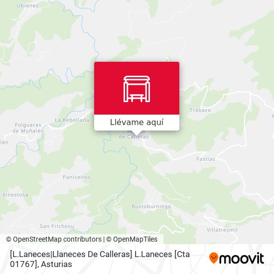 Mapa [L.Laneces|Llaneces De Calleras]  L.Laneces [Cta 01767]