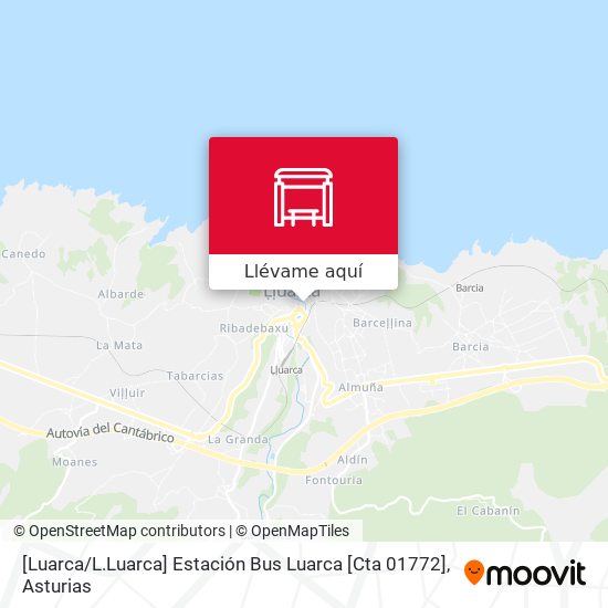 Mapa [Luarca / L.Luarca]  Estación Bus Luarca [Cta 01772]