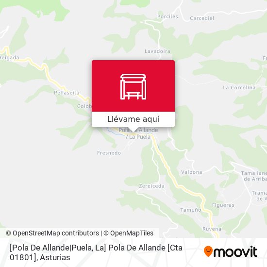 Mapa [Pola De Allande|Puela, La]  Pola De Allande [Cta 01801]