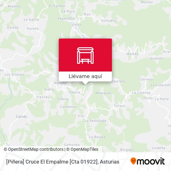 Mapa [Piñera]  Cruce El Empalme [Cta 01922]