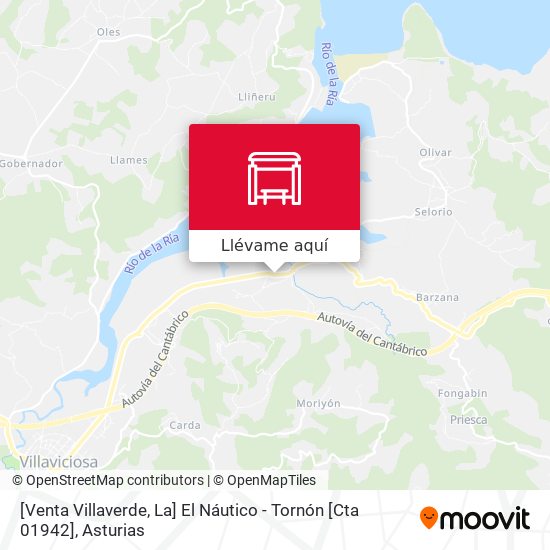 Mapa [Venta Villaverde, La]  El Náutico - Tornón [Cta 01942]