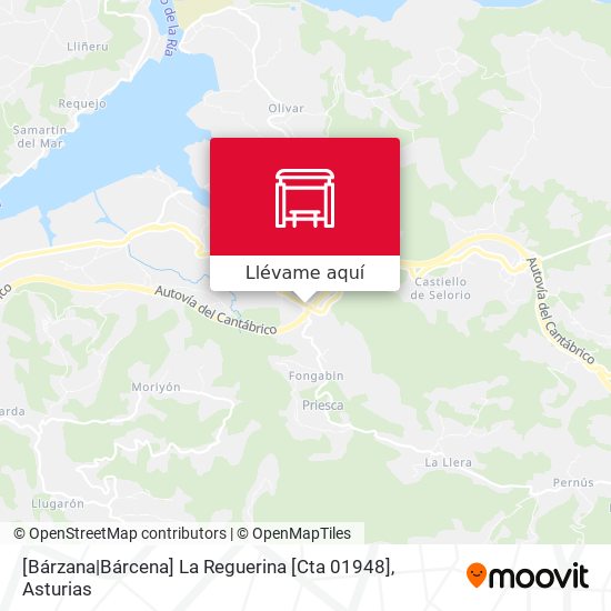 Mapa [Bárzana|Bárcena]  La Reguerina [Cta 01948]