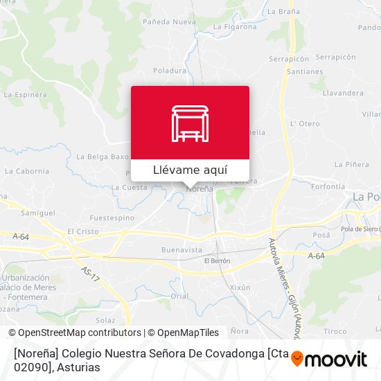 Mapa [Noreña]  Colegio Nuestra Señora De Covadonga [Cta 02090]