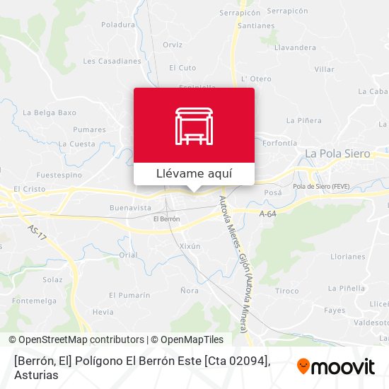 Mapa [Berrón, El]  Polígono El Berrón Este [Cta 02094]