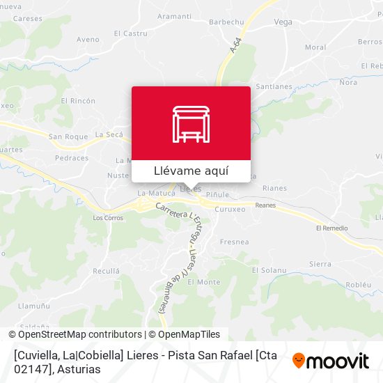 Mapa [Cuviella, La|Cobiella]  Lieres - Pista San Rafael [Cta 02147]