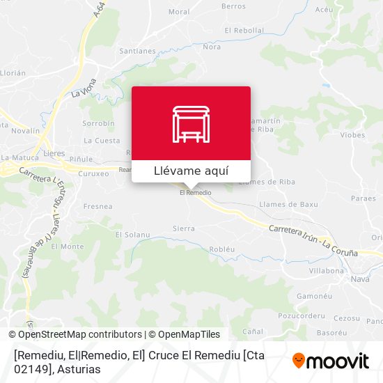 Mapa [Remediu, El|Remedio, El]  Cruce El Remediu [Cta 02149]