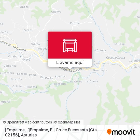 Mapa [Empalme, L'|Empalme, El]  Cruce Fuensanta [Cta 02156]