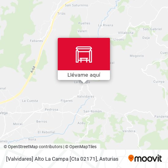 Mapa [Valvidares]  Alto La Campa [Cta 02171]