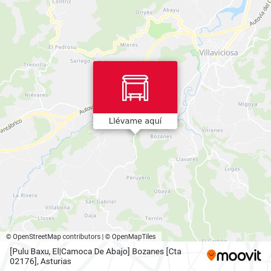 Mapa [Pulu Baxu, El|Camoca De Abajo]  Bozanes [Cta 02176]