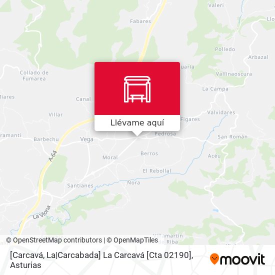 Mapa [Carcavá, La|Carcabada]  La Carcavá [Cta 02190]