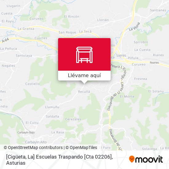 Mapa [Cigüeta, La]  Escuelas Traspando [Cta 02206]