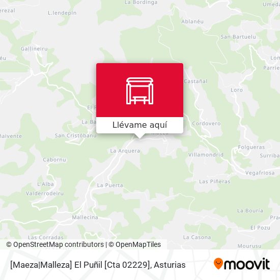 Mapa [Maeza|Malleza]  El Puñil [Cta 02229]