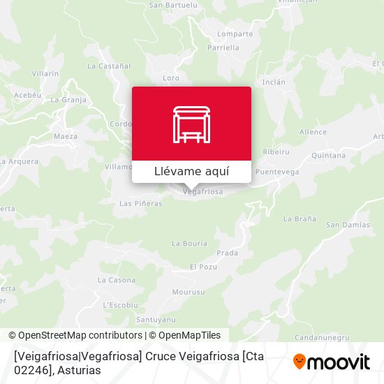 Mapa [Veigafriosa|Vegafriosa]  Cruce Veigafriosa [Cta 02246]