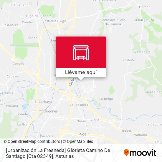 Mapa [Urbanización La Fresneda]  Glorieta Camino De Santiago [Cta 02349]