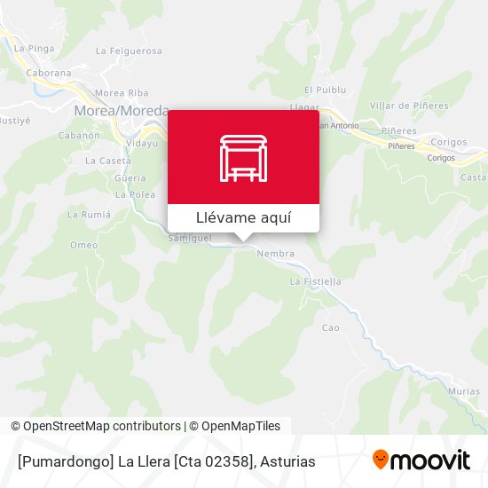 Mapa [Pumardongo]  La Llera [Cta 02358]